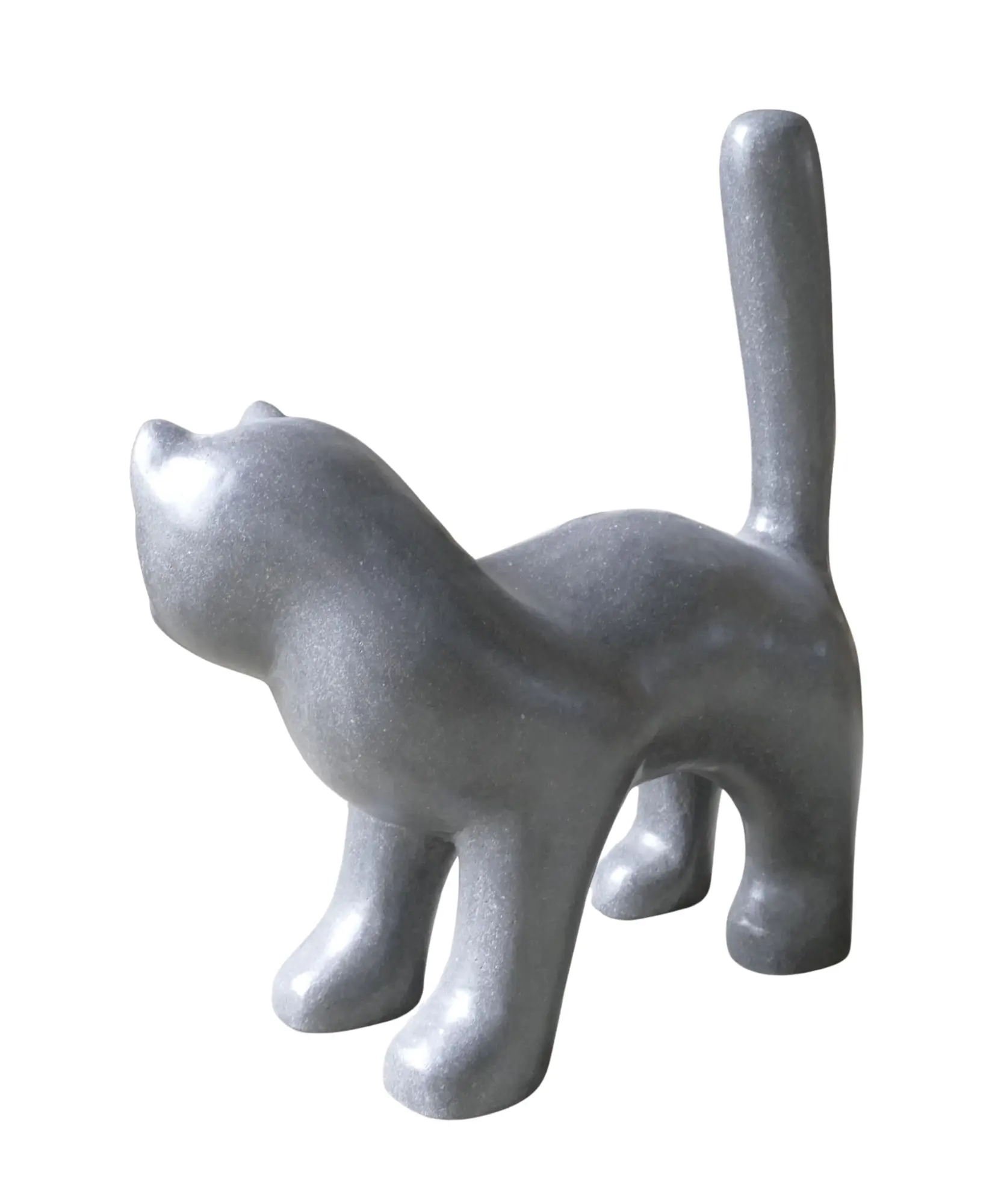  Product image 6 of the product “Cat, 63cm Height | Terazzo, Black color ”